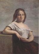 La blonde Gasconne (mk11) Jean Baptiste Camille  Corot